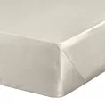 Prześcieradło gładkie bez gumki 220x210 cm z satyny bawełnianej kolor beżowy 125 g/m2 NOVA Eurofirany