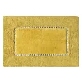 Chic musztardowy dywan łazienkowy z kryształami w stylu glamour z kryształkami 60x90 cm Eurofirany