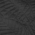 Narzuta czarna 170x210 cm z motywem liści wytłaczanym techniką hot press BONI 6 DESIGN 91 Eurofirany