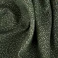 Poszewka szyta zielono kremowa z tkaniny w drobny wzór, przetykany błyszczącą nicią