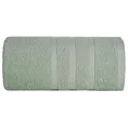 Ręcznik kąpielowy 100x150 cm bawełniany kolor jasnomiętowy z ozdobną bordiurą 500 g/m2 MILO Eurofirany