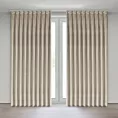 Zasłona beżowa z welwetowej tkaniny 125x270 cm system flex - MELANIE Eurofirany