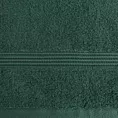 Ręcznik kąpielowy 50x90 cm bawełniany kolor zielony 0 twist zdobiony paseczkami 550 g/m2 MOLLY Eurofirany