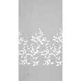 Firana biała z etaminy zdobiona motywem roślinnym 140x250 cm przelotka ESTELLA Eurofirany