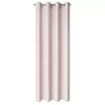 Zasłona różowa o strukturze płótna 140x250 cm przelotka LIV EUROFIRANY