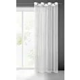 Firana biała o strukturze drobnego deszczyku 140x250 cm przelotka NICEA Eurofirany