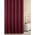 Zasłona szyta na taśmie fala DORA - HIT burgundowa z miękkiej tkaniny o welurowej strukturze