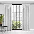Zasłona biała w stylu eko o luźnym płóciennym splocie 140x270 cm taśma RUBI Eurofirany