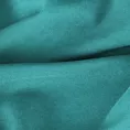 Zasłona szyta na taśmie fala ADESSA ciemnoturkusowa z miękkiej tkaniny o welurowej strukturze