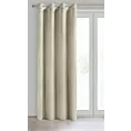 Zasłona kremowa z matowego welwetu 140x250 cm przelotka MELANIE Eurofirany