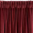 Zasłona ciemnobordowa z ekskluzywnego matowego welwetu 140x270 cm taśma RIA Diva Line Eurofirany
