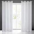 Firana biała przetykana srebrną nicią 140x250 cm przelotka ARLONA Eurofirany