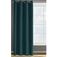 Zasłona ciemnoturkusowa  z gładkiej tkaniny zaciemniająca typu blackout 135x250 cm przelotka PARISA  DESIGN 91 Eurofirany