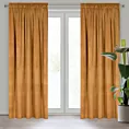 Zasłona miodowa z matowego welwetu 140x270 cm taśma MELANIE Eurofirany