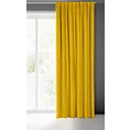 Zasłona musztardowa z matowego welwetu 140x300 cm taśma imintująca flex MADLEN Eurofirany