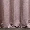Zasłona szyta na taśmie 8 cm różowa z welwetowej tkaniny w drobny melanż