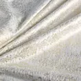 Zasłona biało, szampańska welwetowa z przecieranym błyszczącym nadrukiem 135x270 cm taśma - AVENA Eurofirany