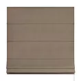 Roleta rzymska jasnobrązowa z miękkiej półmatowej tkaniny welwetowej