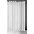 Firana biała z matowej etaminy z efektem deszczyku 300x250 cm przelotka CARLA Eurofirany
