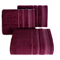 Ręcznik do rąk 30x50 cm bawełniany kolor fioletowy z ozdobnym stębnowaniem 500 g/m2 POLA Eurofirany