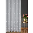 Tkanina firanowa, matowa z efektem deszczyku, z delikatnym haftem, Eurofirany
