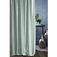 Zasłona szyta na przelotkach AMAYA miętowa z jednokolorowej gładkiej tkaniny