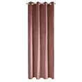 Zasłona ciemnoróżowa z gładkiego welwetu 140x250 cm przelotka PIERRE Eurofirany