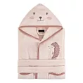 Szlafrok dziecięcy BABY z kapturem i uroczym haftem Eurofirany