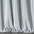 Zasłona szyta na taśmie fala ITALIA srebrna z tkaniny welwetowej o delikatnym połysku