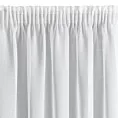 Firana biała z lekkiej i gładkiej matowej etaminy, półtransparentna 350x150 cm taśma LANA Eurofirany