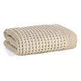 Ręcznik kąpielowy 70x140 cm bawełniany kolor beżowy o charakterystycznej gofrowej strukturze 400 g/m2 MELO Eurofirany