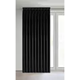 Zasłona czarna z welwetowej tkaniny 125x270 cm system flex - MELANIE Eurofirany
