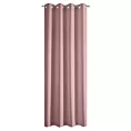 Zasłona różowa z tkaniny zamszowej 140x250 przelotka ADA Eurofirany