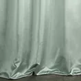 Zasłona szyta na przelotkach AMAYA miętowa z jednokolorowej gładkiej tkaniny