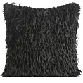 Poszewka na poduszkę 45x45 cm z przyjemnego futerka czarna ADORE Eurofirany