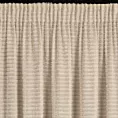 Zasłona beżowa zdobiona nicią szenilową z tkaniny szyfonowej 135x270 taśma REINA Eva Minge Eurofirany