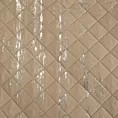 Narzuta beżowo, srebrna 220x240 cm zdobiona przecieranym wzorem i pikowana metodą hot press BLINK 1 DESIGN 91 Eurofirany