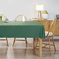Obrus szyty DORA - HIT jasnozielony z miękkiej tkaniny o welurowej strukturze