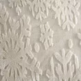 Koc  150x200 cm kremowo, złoty z wytłaczanymi śnieżynkami BLINK 2 Eurofirany