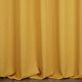Zasłona szyta na taśmie fala musztardowa z miękkiej tkaniny z efektem melanżu