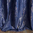 Zasłona granatowo, złota z efektem błyszczącej przecierki z welwetu 140x270 cm na taśmie KORNELIA Eurofirany