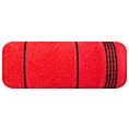 Ręcznik kąpielowy 50x90 cm bawełniany kolor czerwony ze stębnowaną bordiurą 500 g/m2 MIRA Eurofirany