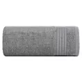 Ręcznik kąpielowy 70x140 cm bawełniany kolor stalowy zdobiony błyszczącą bordiurą 550 g/m2 LARIS Eurofirany