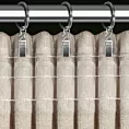 Zasłona beżowa z szenilowej tkaniny 140x270 cm  taśma - MEGI Eurofirany
