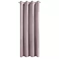 Zasłona pudrowo różowa z matowego welwetu 140x250 cm przelotka MELANIE Eurofirany