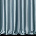 Zasłona szyta na taśmie fala niebieska z jednokolorowej gładkiej tkaniny
