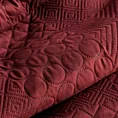 Narzuta bordowa 170x210 cm z patchworkowym motywem wytłaczanym techniką hot press BONI 5 DESIGN 91 Eurofirany