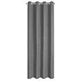 Zasłona grafitowa z tkaniny welurowej 420x260 cm przelotka - Dora Eurofirany