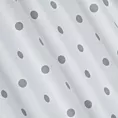 Tkanina zasłonowa z nadrukiem w groszki, miękka w dotyku Eurofirany