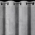 Zasłona srebrna z moherowej tkaniny 140x250 cm przelotka AGIS Eurofirany